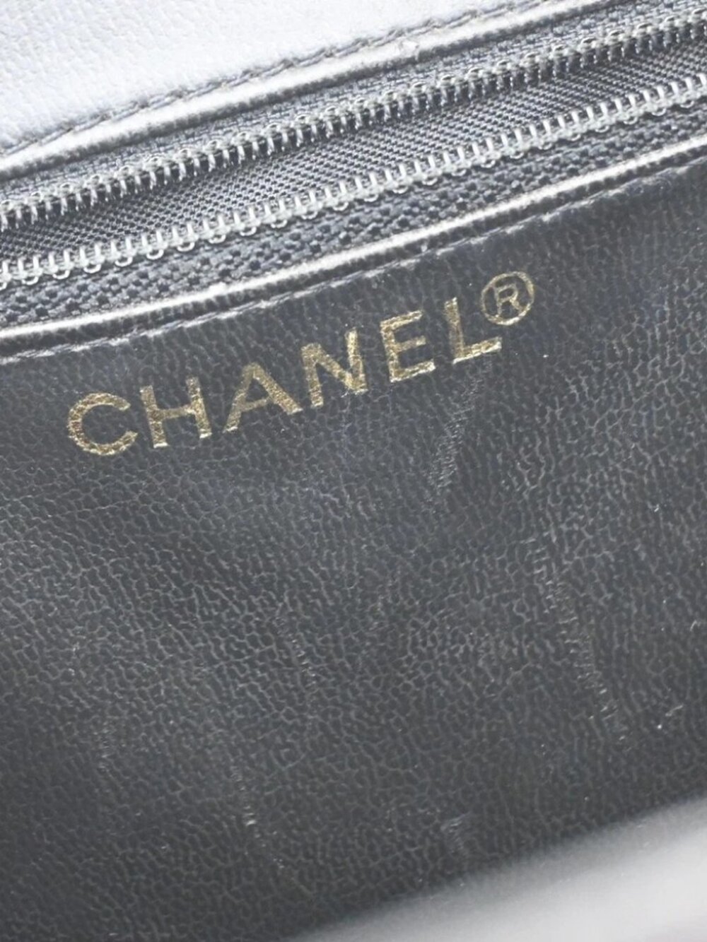 CHANEL CC Logo 2Way Vanity Bag Box Grained Calfskin Leather BK Vintage - Picture 13 of 16